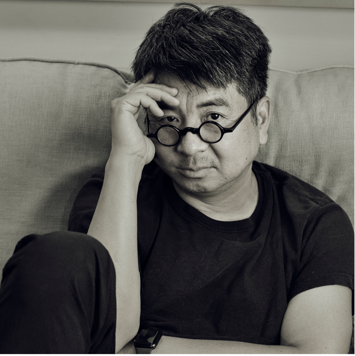 a man with glasses