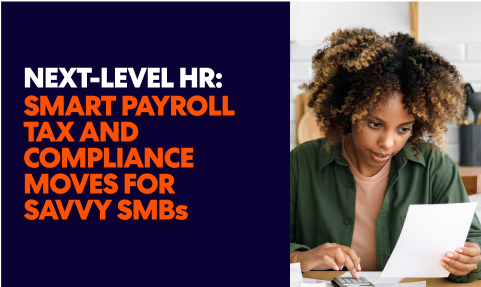 Promotional graphic for 'Next-Level HR: A Three-Part Webinar Series with Real Talk for SMB Leaders.'