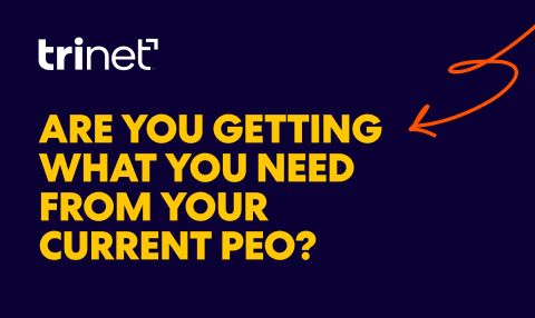 Promotional graphic asking ‘Are you getting what you need from your current PEO?’ for a virtual session.