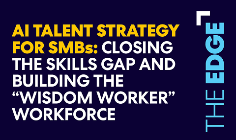 AI Talent Strategy for SMBs graphic promoting a webinar