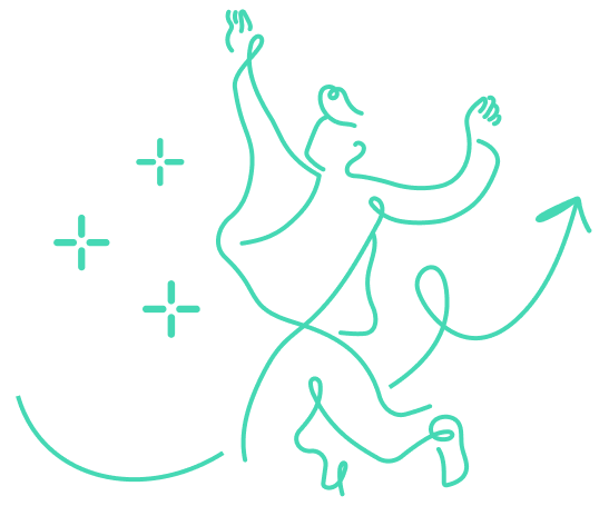 Iconography of a happy person