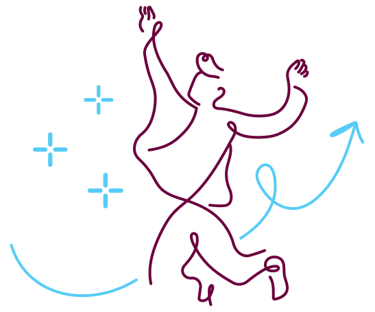 Line drawn image of a laptop