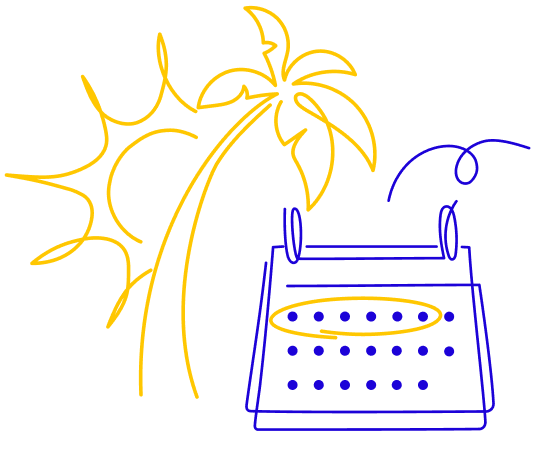 Line drawn image of a laptop